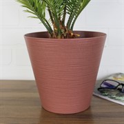 Кашпо Эко Конус 3л гранит с дренажным дном - фото 62932