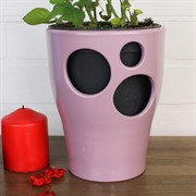 Кашпо Орхидея 14см пудровый - фото 62990