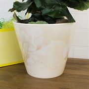 Кашпо Нежность 3л кремовый - фото 63003