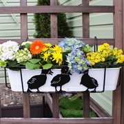 Балконный ящик для цветов с декоративным кованым кронштейном Утята 203-006 - фото 63008