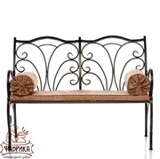 Диван кованый ажурный черный 941-12 - фото 6304