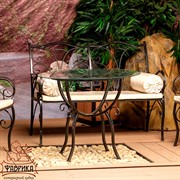 Диван кованый ажурный черный 941-12 - фото 6307