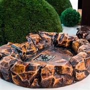 Поддон для садовой колонки стеклопластик под камень U09018 - фото 63237