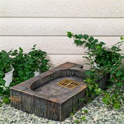 Поддон для садовой водоразборной колонки под тёмное дерево U09219-TD - фото 63242