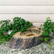 Поддон садовый для колонки стеклопластик деревянный пень U09225 - фото 63244