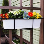 Кронштейн для балконного ящика регулируемая ширина длина 63см металл 51-413 - фото 63265