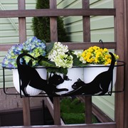 Подставка балконная для растений Кошки длина 62см металл 203-008 - фото 63269