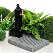Умывальник колонка садовая с поддоном под камень U09138 - фото 63293