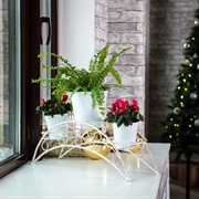 Подставка для цветов на подоконник на 3 цветка 14-983 - фото 63323