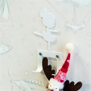 Крючок двойной настенный металлический Балерина арабеск 702-002W - фото 63335