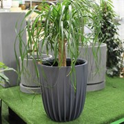 Горшок Сигма 18л антрацит с вкладкой - фото 63472