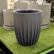 Горшок Сигма 18л антрацит с вкладкой - фото 63473