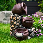 Фонтан декоративный для сада Кувшины у стены высота 50см U09202 - фото 63478