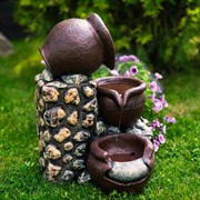 Фонтан декоративный для сада Кувшины у стены высота 50см U09202 - фото 63479