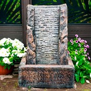 Фонтан садовый Мелодичный водопад стеклопластик высота 74см U09207 - фото 63481