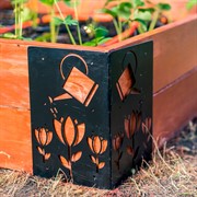 Кронштейн угловой для высоких грядок Лейка с цветами 801-011B - фото 63490