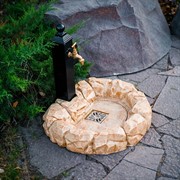 Поддон для садовой колонки стеклопластик под камень U09018-WP - фото 63509