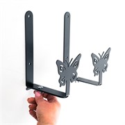 Кронштейны для балконного ящика 2шт Бабочки металл 203-010B - фото 63516