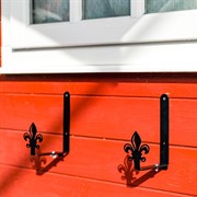 Кронштейнов для балконных ящиков раздвижные 2шт Лилии металл 203-012B - фото 63526