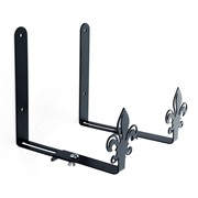 Кронштейнов для балконных ящиков раздвижные 2шт Лилии металл 203-012B - фото 63527