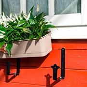 Кронштейны для балконного ящика 2шт раздвижные металл  203-015B - фото 63529