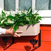 Кронштейны для балконных ящиков 2шт Цветы металл 203-023B - фото 63535