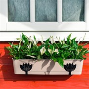 Кронштейны для балконных ящиков 2шт Цветы металл 203-023B - фото 63536