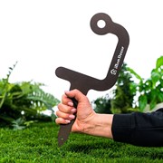 Кронштейн с краном для поливочного шланга на грядку металл 550-003Br - фото 63554