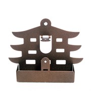 Подставка для благовоний и спиралей от комаров Пагода 300-321Br - фото 63583