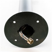 Колонка садовая круглая чёрная металл высота 68см 55-116B - фото 63593