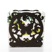 Салфетница декоративная Бабочка коричневая металл 703-025Br - фото 63596