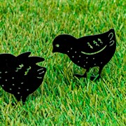 Штекер металлический декоративный Цыплёнок металл 801-127B - фото 63609