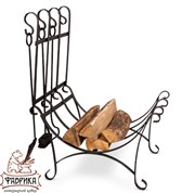 Дровница металлическая с аксессуарами 500-58 - фото 6372