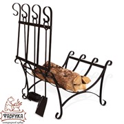 Дровница металлическая с аксессуарами 500-58 - фото 6373