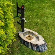 Поддон садовый для колонки стеклопластик деревянный пень U09225 - фото 63923