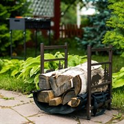 Дровница декоративная разборная Медведь металл 103-211R-Br - фото 63925