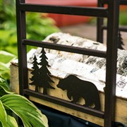 Дровница декоративная разборная Медведь металл 103-211R-Br - фото 63926