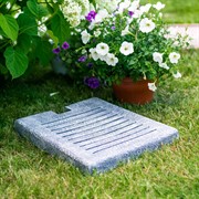 Поддон для садовой колонки 47х37 стеклопластик под бетон U09274-BT - фото 63947