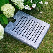 Поддон для садовой колонки 47х37 стеклопластик под бетон U09274-BT - фото 63949