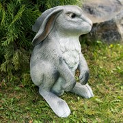 Фигура садовая Заяц русак серый полистоун F07436 - фото 63971