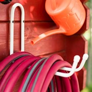 Кронштейн для хранения инструментов в гараж настенный металл белый 58-102W - фото 63997