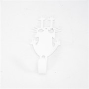 Крючок настенный для детских вещей металлический Котик 702-009W - фото 64001