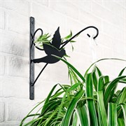 Кронштейн настенный Голубь для цветочного горшка длина 30см металл 201-006B - фото 64007