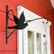 Кронштейн для цветочного кашпо Ласточка настенный длина 30см металл 201-007B - фото 64013