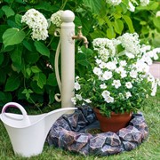 Колонка садовая с латунным краном высота 68 см металл 55-114I - фото 64026