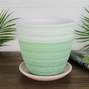 Горшок Букле 1,4л зелёный крокус №2 - фото 64156