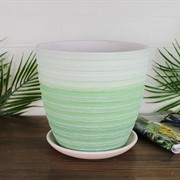 Горшок Букле 4,2л зелёный крокус №4 - фото 64158