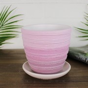 Горшок Букле 0,7л розовый крокус №1 - фото 64160