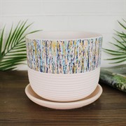 Горшок Времена года 1,6л бук весна №2 - фото 64189