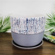 Горшок Времена года 1,6л бук зима №2 - фото 64195